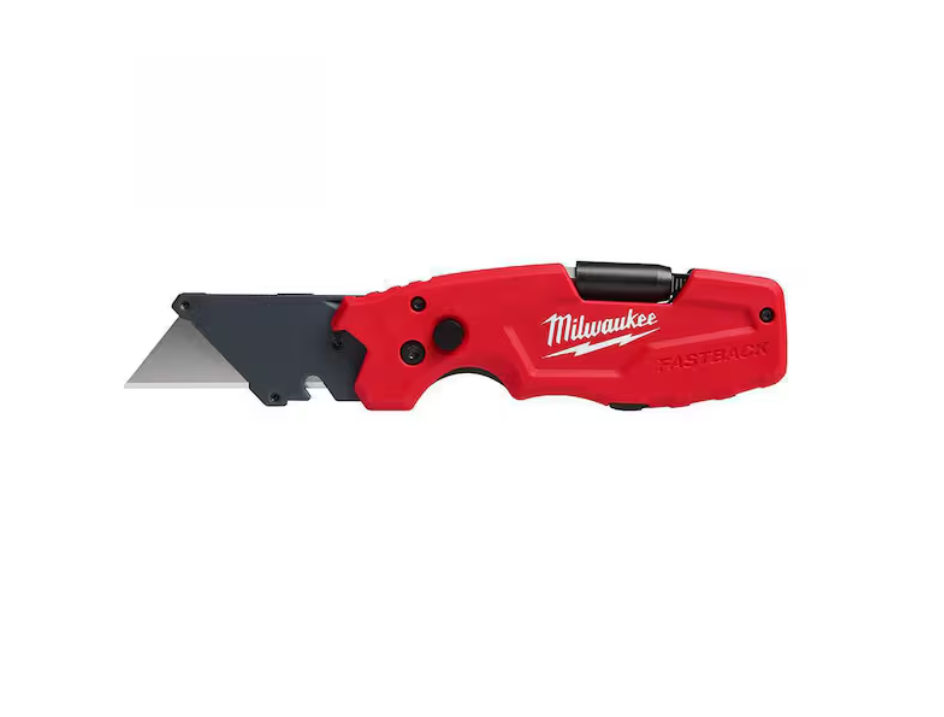 Milwaukee FASTBACK 6-in-1 Folding Utility Knives with General Purpose Blade