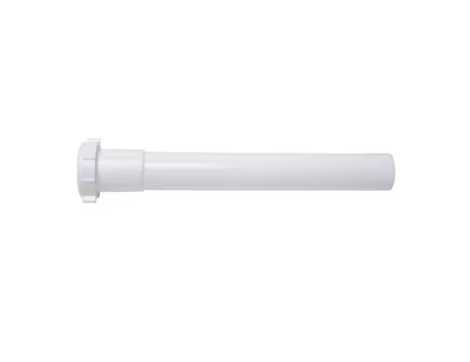 Oatey 1-1/2 in. x 12 in. White Plastic Slip-Joint Sink Drain Extension Tube