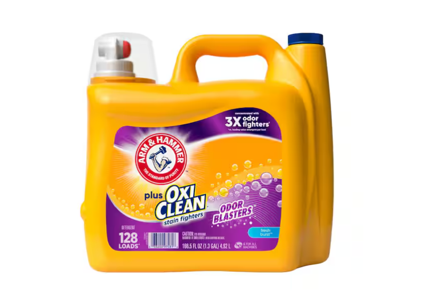 ARM & HAMMER OxiClean Odor Blasters Fresh Burst Liquid Laundry Detergent, 128-Loads,166.5 fl.oz.
