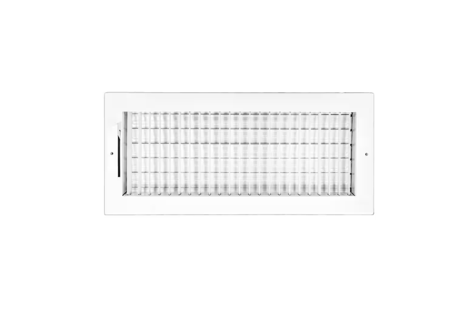 Venti Air 16 in x 6 in Adjustable, Single Deflection, 1 Way Supply Register for Duct Opening 16 in W x 6 in H