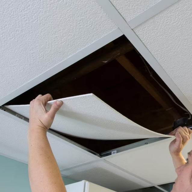 Genesis 2-ft x 2-ft Smooth Pro White PVC Drop Ceiling Tile ( 4-sq ft / Case )