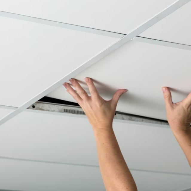 Genesis 4-ft x 2-ft Smooth Pro White PVC Drop Ceiling Tile ( 8-sq ft / Case )