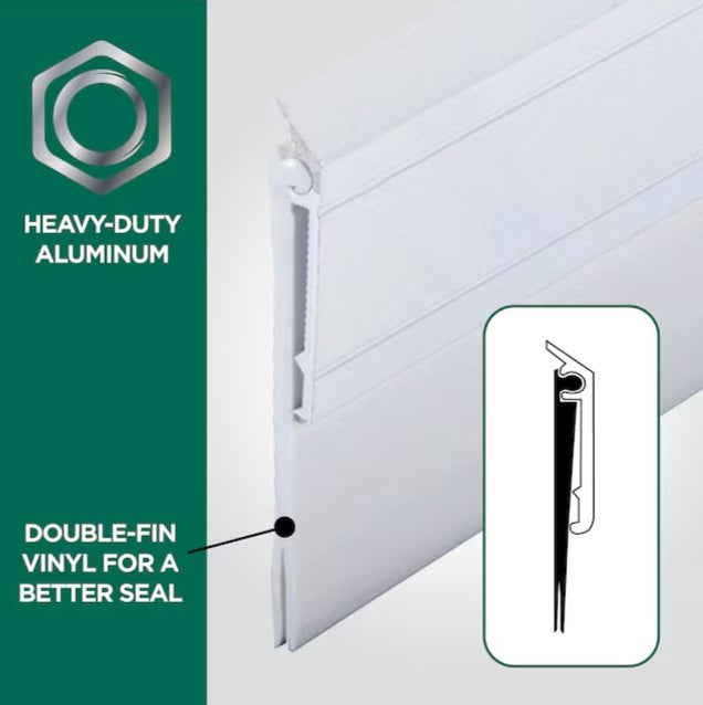 M-D 36-in White Door Sweep (Install with Screws)