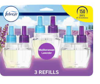 Febreze PLUG 0.87 -fl oz Mediterrranean Lavender Refill Air Freshener 3 -Pack