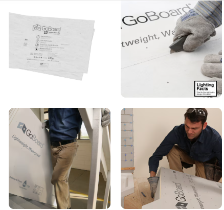 Johns Manville GoBoard 3-ft x 5-ft x 1/2-in Waterproof Polyisocyanurate Backer Board