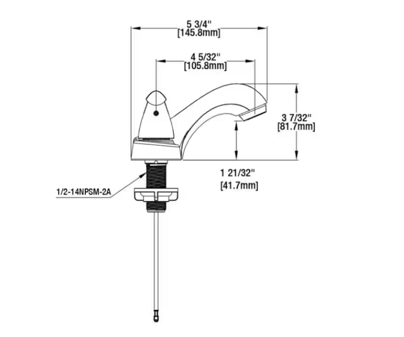 Glacier Bay Constructor 4 in. Centerset Double-Handle Low-Arc Bathroom Faucet in Polished Chrome