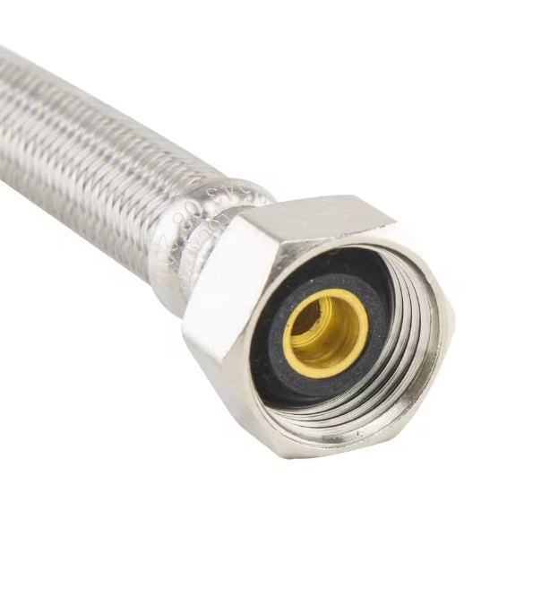 3/8 in. Compression x 1/2 in. FIP x 16 in. Braided Polymer Faucet Supply Line