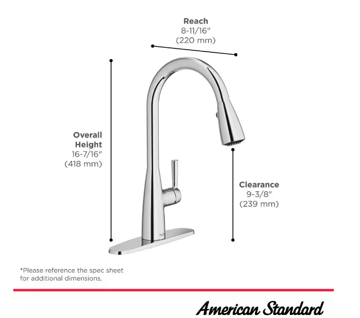 Fairbury 2S Single-Handle Pull-Down Sprayer Kitchen Faucet in Polished Chrome