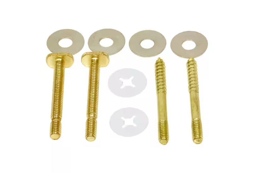 Everbilt 1/4 in. x 2-1/4 in. Toilet Floor Bolt and Screw Kit