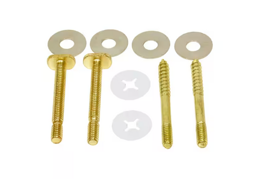 Everbilt 1/4 in. x 2-1/4 in. Toilet Floor Bolt and Screw Kit