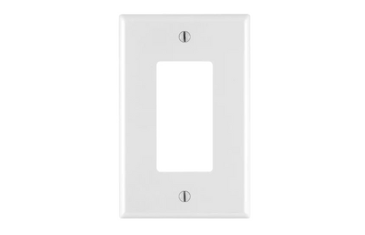 Leviton 1-Gang White Decora/Rocker Nylon Midway/Midsize Wall Plate (1-Pack) PJ26-W