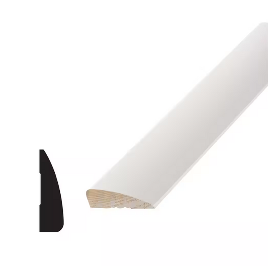 Alexandria Moulding WM 327 11/16 in. x 2-1/4 in. x 84 in. Primed Finger Jointed Pine Premitered Casing Set (3-Piece)