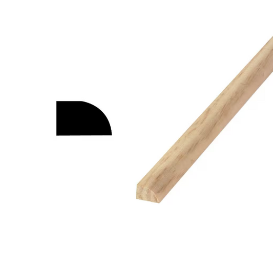 Woodgrain Millwork WM 129 - 7/16 in. x 11/16 in. Solid Pine Base Shoe Molding