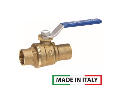 Everbilt 3/4 in. SWT x 3/4 in. SWT Full Port Lead Free Brass Ball Valve