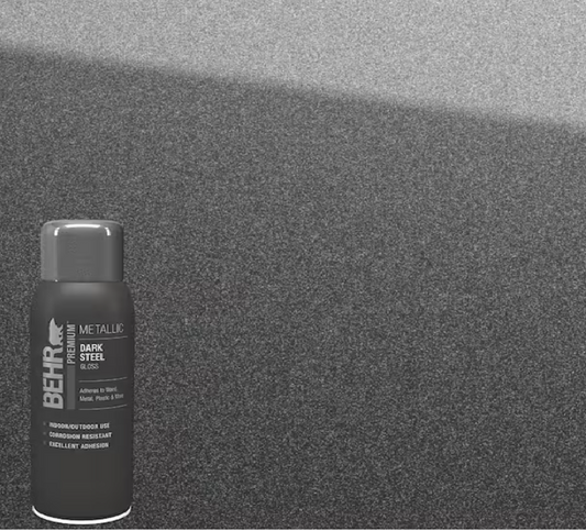 BEHR PREMIUM 11 oz. #SP-207 Dark Steel Gloss Interior/Exterior Metallic Spray Paint Aerosol