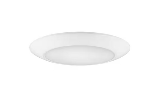 Commercial Electric 1-Pack 8 in. LED Surface Mount Downlight Flush Mount Disk Light Fixture, 900-1100-1400LM, Selectable CCT 2700K-5000K