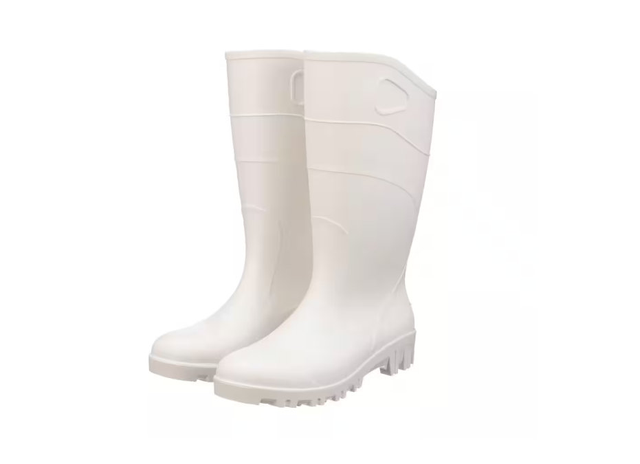 Heartland 15 in. All-Purpose White Rubber Boot Size 9
