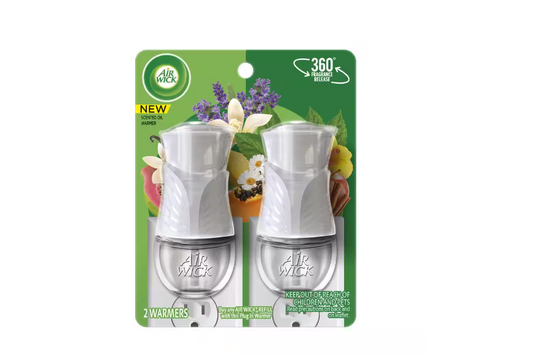 Air Wick Plug-In Scented Oil Automatic Air Freshener Dispenser (2-Refills)