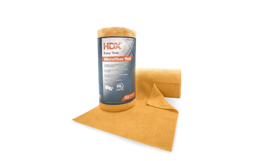 HDX Easy-Tear 12 in. x 12 in. Microfiber Cloth Roll (50 count)