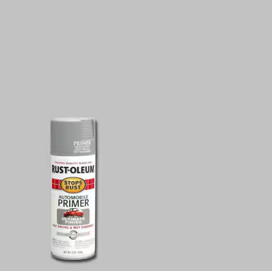 Rust-Oleum Stops Rust Stops Rust 12 Oz. Light Gray Flat Automotive Primer Spray