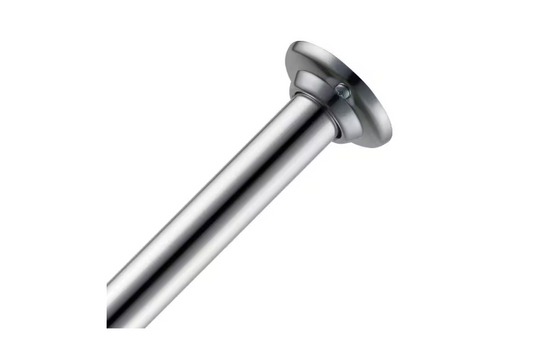 Glacier Bay 60 in. Aluminum Builders Shower Rod in Chrome