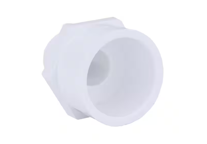Charlotte Pipe 1/2 in. x 3/4 in. PVC Schedule 40 MPT x S Male Reducer Adapter