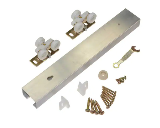 Johnson Hardware 100PD Series 72 in. Pocket Door Track and Hardware Set