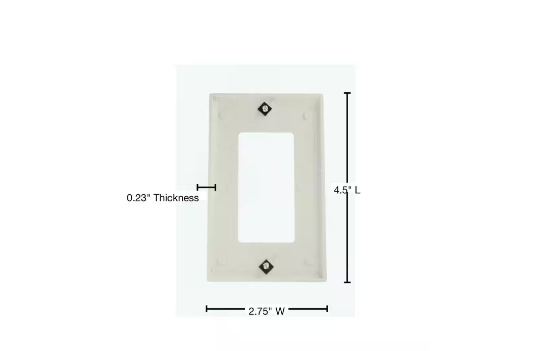 Leviton 1-Gang White Decora/Rocker Plastic Standard Wall Plate (10-Pack) 80401-WMP