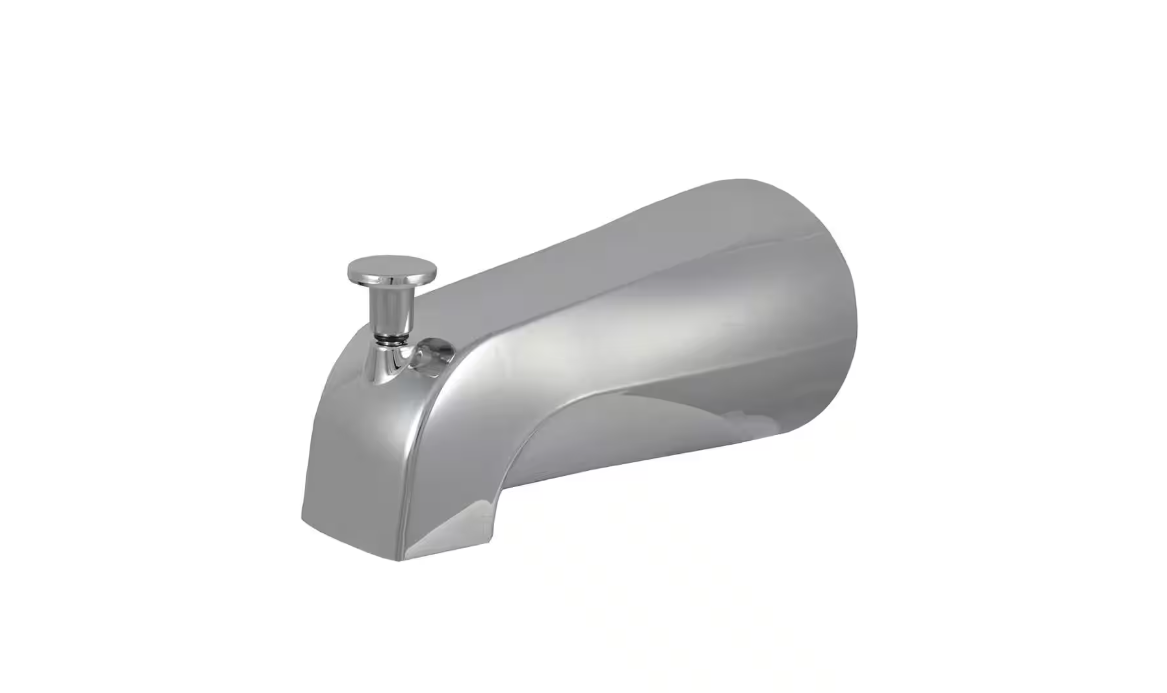 DANCO Diverter Tub Spout with Slip Fit and IPS Connection in Chrome