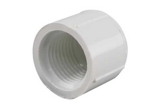 LASCO Fittings 1/2 in. PVC Sch. 40 FPT Cap