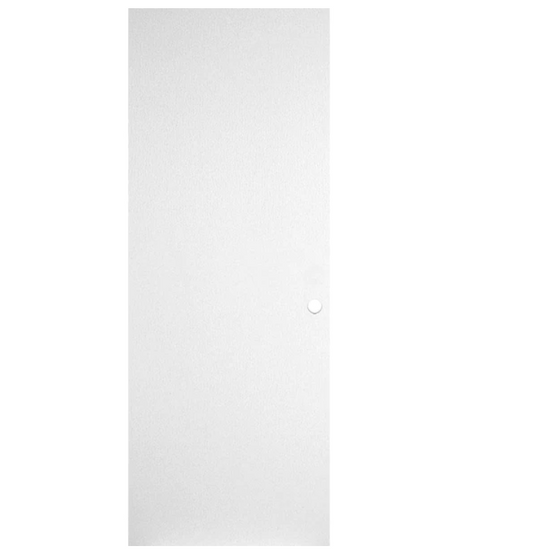 Masonite 30 in. x 80 in. No Panel Primed Smooth Flush Hardboard Hollow Core Composite Interior Door Slab with Bore