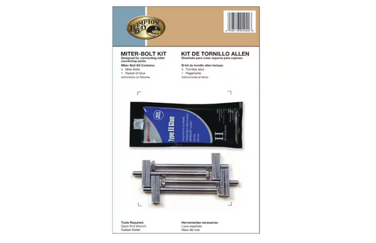 Hampton Bay 3.5 in. L Stainless Steel Adjustable Countertop Miter Bolt Kit