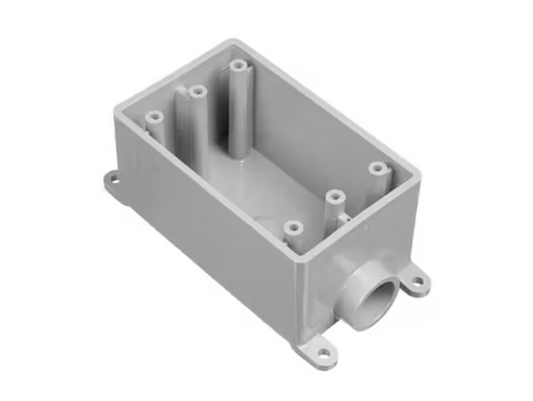 Carlon 1-Gang 18 cu. in. 1/2 in. Electrical PVC Type FSE FS Box