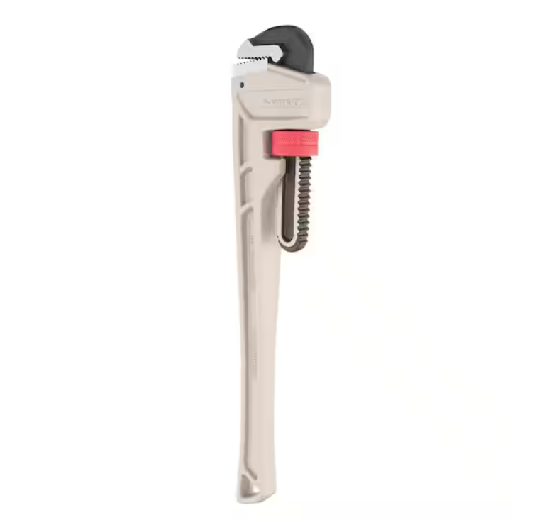 Husky 18 in. Aluminum Pipe Wrench with 2 in. Jaw Capacity