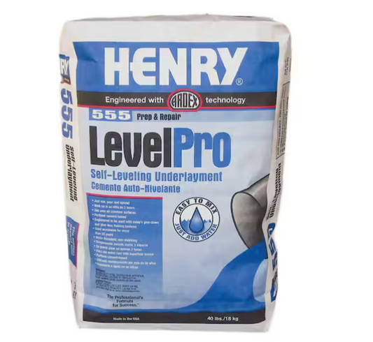 Henry 555 Level Pro 40 lb. Self-Leveling Underlayment