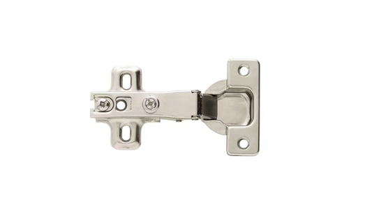 Everbilt 1 Pair Frameless 35 mm 110-Degree Full Overlay Nickel Cabinet Hinge (2 Pieces)