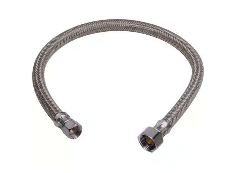 BrassCraft 3/8 in. Flare x 1/2 in. FIP x 20 in. Braided Polymer Faucet Supply Line