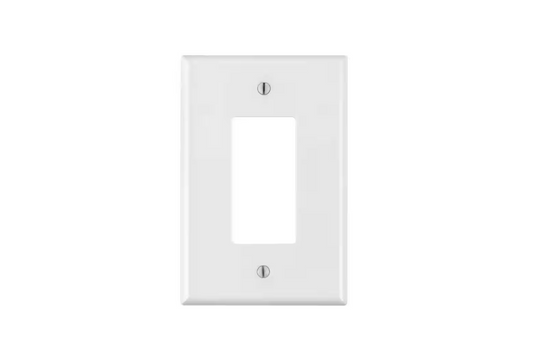 Leviton 1-Gang White Decora/Rocker Plastic Jumbo/Oversized Wall Plate (1-Pack) 88601-W