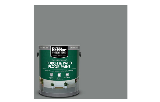 BEHR PREMIUM 1 Gal. #PFC-63 Slate Gray Low-Lustre Enamel Interior/Exterior Porch and Patio Floor Paint