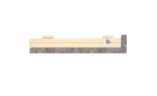 Hampton Bay Laminate Endcap Kit for Countertop with Integrated Backsplash in Praline Antico