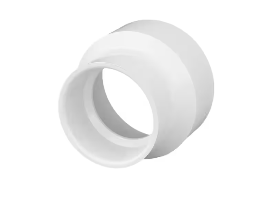 Charlotte Pipe 1 1/2 in. x 2 in. PVC DWV Hub x Hub Increaser/Reducer Coupling
