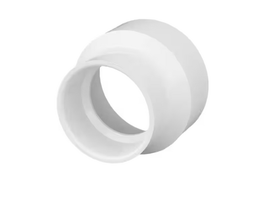 Charlotte Pipe 1 1/2 in. x 2 in. PVC DWV Hub x Hub Increaser/Reducer Coupling