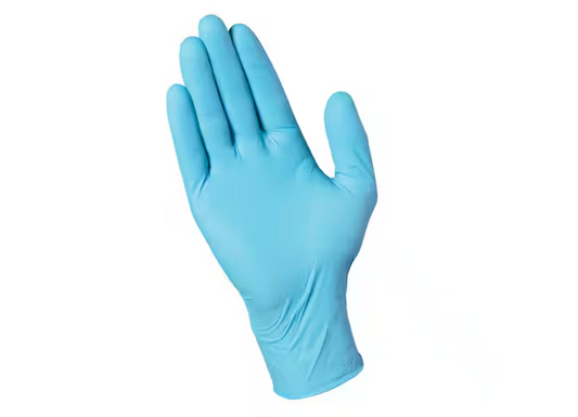 HDX Blue 3.5 mil Disposable Nitrile 1-Size Fits Most (100-Count)