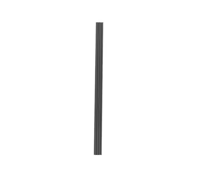 Mediterraneo 9.5 ft. x 6.29in. Decorative PVC Slat Wall Panel in Gray