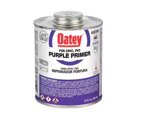 Oatey 32 oz. Purple CPVC and PVC Primer