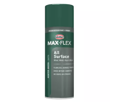 12 oz. Satin Hunter Green Interior/Exterior All Surface Spray Paint and Primer
