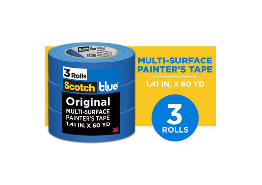 3M ScotchBlue 1.41 In. x 60 Yds. Original Multi-Surface Painter's Tape (3 Rolls)