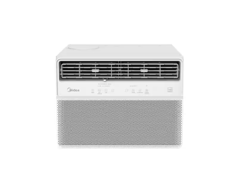 Midea 12,000 BTU Smart Inverter Plus Window AC for up to 550 sq. ft., Dual Filtration, Remote, Wi-Fi, Energy Star, White