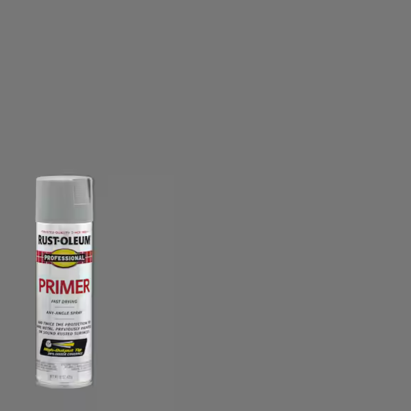 Rust-Oleum Professional 15 oz. Flat Gray Primer Spray