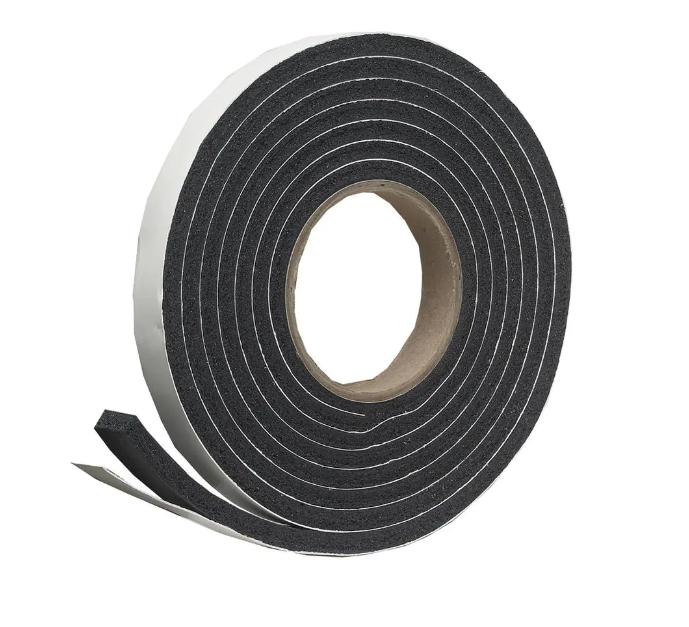 Frost King 3/4 in. x 7/16 in. x 10 ft. Black High-Density Rubber Foam Weatherstrip Tape